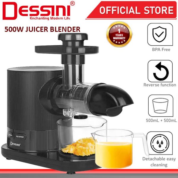 DESSINI ITALY Electric Citrus Fruit Juicer Squeezer Blender Grinder Chopper Mixer Miller Extractor Smoothie Pengisar