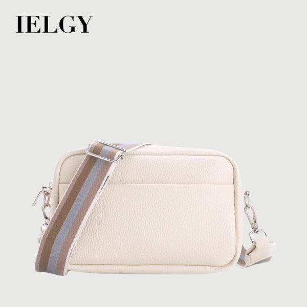 Beg Utusan Wanita, IELGY, Serbaguna, Gaya Korea, Warna Pepejal, Diperbuat daripada Bahan PU Selempang