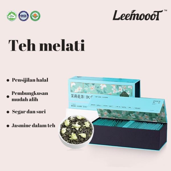 【LeemoooT】Snow Jasmine Green Tea, Small Package, Portable, 120g, 2.5g * 48 bags