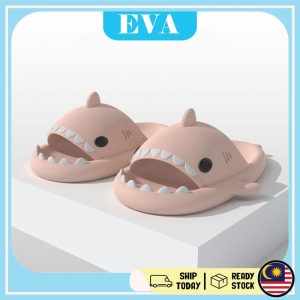READY STOCK EVA Kasut Perempuan Fashion Shark Adult Couple Hot Selling Cartoon Slippers Women Kasual
