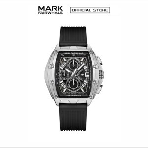 【100% Authentic】Jam Tangan Kuarza Kalis Air, Mark Fairwhale, Berkilau, Sesuai untuk Pelajar Sekolah Menengah dan Kolej, 5080, Jam Tangan Perniagaan Watches