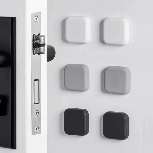 iHome Noise Reduction Door Stopper Wall Protector Silicone Handle Bumper Mute Self Adhesive Sticker Penahan Pintu Dinding