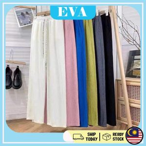 READY STOCK EVA Women Casual Long Pants Trousers Women Seluar Panjang Perempuan Wanita