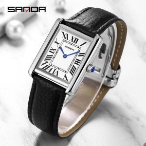 Jam Tangan Lelaki, AW24 SANDA P1108, Skala Rom Baru, Fesyen, Reka Bentuk Mudah, Diperibadikan, Pergerakan Kuarza Kreatif, Berkilau, Kalis Air, Bergaya