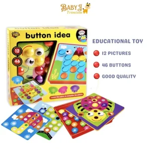 Button Idea Montessori Toy Educational Nail Board Children Kids Toys Child Learning Shape Plastic