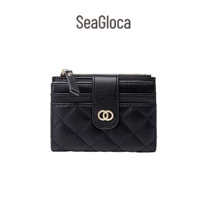 Stok Tempatan SAYA COD SeaGloca - dompet pendek mewah untuk wanita, baru, dompet wanita dengan pemegang kad, No. 353 Selempang