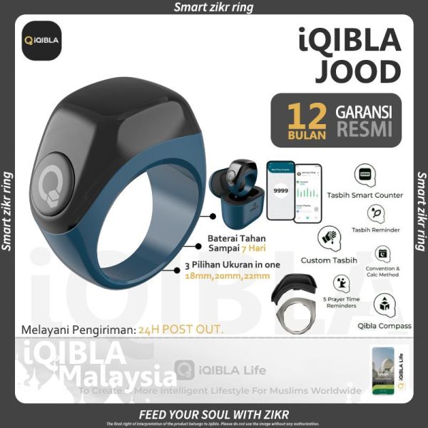 New 2024's Collection Waterproof Ip67,Charge Case Iqibla Zikr ring 3Size in one pack Ready stock