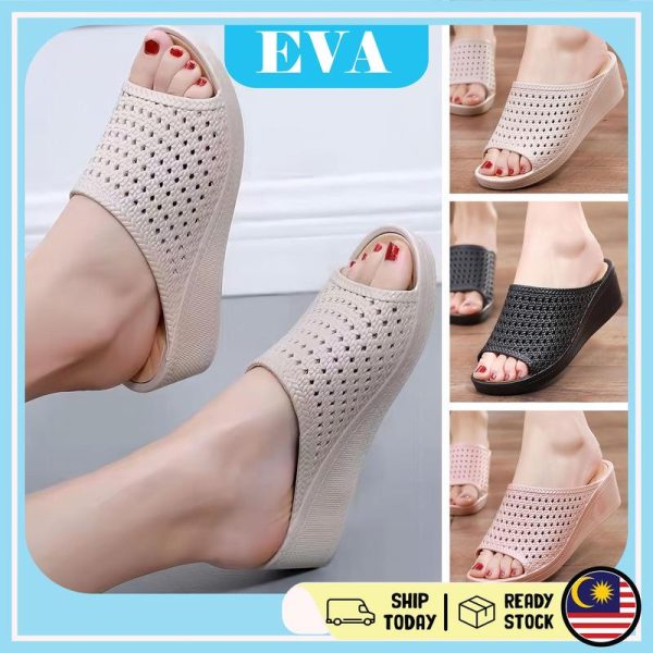 READY STOCK EVA Kasut Perempuan Heels Sandal Shoes Wanita Kasut Bertumit Tinggi Sandals Women