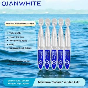 [COD]Triple collagen anti-wrinkle essence liquid1.5 ML10 pieces per box Face moisturiser serum Skincare Wajah serum & esen semua jenis kulit