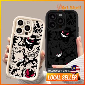 Phone Case cute black little devil For iphone 11 12 13 14 15 Pro Max Casing silicone xr xs Max 7 8 Plus 11Pro 13Plus Protection Mobile
