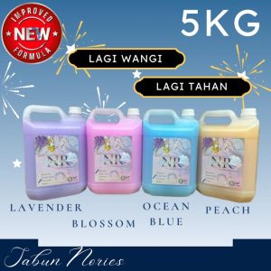 5L Sabun Dobi Pewangi Nories Liquid 5kg (Laundry Detergent) Pencuci sabun 5kg sabundobi wangi sabundobi pembersihan mudah