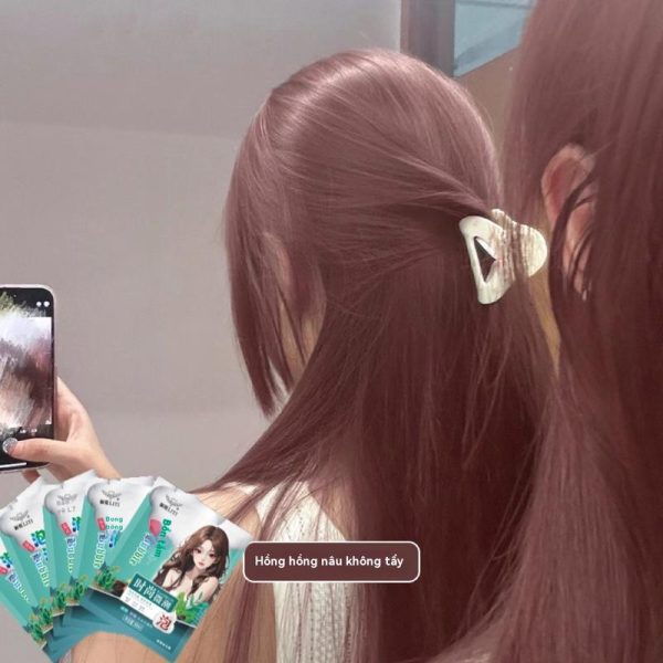 Pewarna Rambut Buih Organik, Berasaskan Tumbuhan, Warna Rambut Tahan Lama, Tersedia dalam Warna Hitam Arang, Merah Jambu dan Coklat, 400ml, Baharu pada 2024 Dye Hair Hijau Ungu