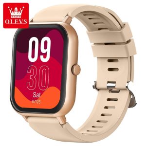 【Garansi 1 Tahun】OLEVS Jam Tangan Pintar Terbaru 2025 Unisex - Kalis Air IP6 Pengesanan Kesihatan & Mod Sukan - GPS Bluetooth Asisten Suara - Skrin Sentuh HD Panggilan & Interaksi Media - Model 8203 Smart Watches