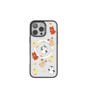 ImagiSnap, CASEBANG, Beruang dengan Rakan-rakan oleh Siri Beruang Manis, IP Berjenama, Pengecasan Magnetik Magsafe, Serasi dengan iPhone 13-16 dan Samsung S24 / 24 + / 24U / 25U, Beg Udara Balut Penuh, Empat Penjuru, Tahan Kejutan