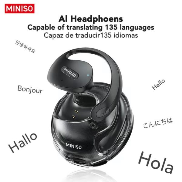 MINISO X15Pro new OWS wireless earphones AI translation earphones Bluetooth 5.4 waterproof earphones suitable for sports HIFI sound quality