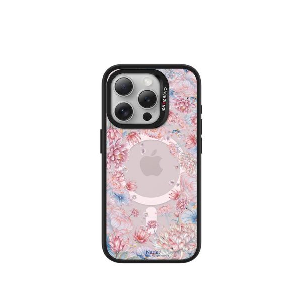 ImagiSnap, CASEBANG, Siri Taman Impian Oriental, Pengecasan Magnetik, Jenama bersama dengan iPhone 13-16 dan Samsung S24 / 24 + / 24U / 25U, Beg Udara Balut Penuh, Empat Penjuru, Tahan Kejutan, Reka Bentuk Bunga