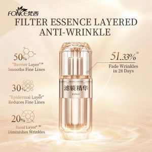 FONCE Filter Essence Skincare - Anti-Wrinkle, Firming, Elasticity Boost, Radiant Glow 30ml/bottle Esensi Penapis FONCE Skincare - Anti-Kerut, Mengencangkan, Meningkatkan Elastisitas, Bersinar 30ml/botol Kulit