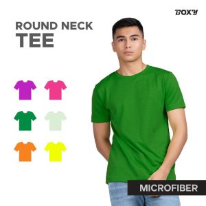 Boxy Microfiber Dri Fit Round Neck T-shirts for Men and Women- Purple / Pink / Irish Green / Cool Mint / Orange / Neon Yellow