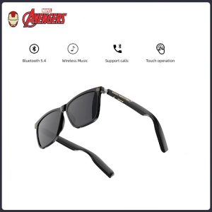 [COD]Cermin Mata Pintar, Marvel QS-G01, Alat Dengar, Bluetooth Tanpa Wayar, Teknologi Anti-Cahaya Biru, Sesuai untuk Muzik, Permainan dan Aktiviti Luar, Cermin Mata Hitam Eyewear Sunglasse Smart Mic Speaker