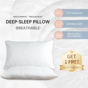 Bantal Bernafas, Isi Berkualiti Tinggi, Lantunan Pantas, Saiz Penuh 45x70cm, Teras Bantal Saiz Penuh, Bantal Peluk, Bantal Pasangan, Bantal Leher, Bantal Bawah, Beli 1 Dapatkan 1 Promosi Percuma