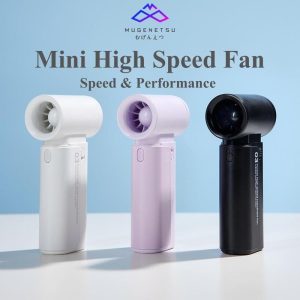 MUGENETSU Fan Mini Rechargeable Battery Turbo High Speed Portable Handheld Fans Kipas Tangan USB Fan Purple