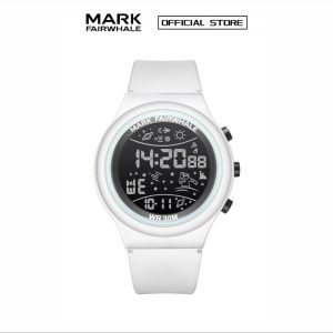 【100% Authentic】Jam Tangan Elektronik, Mark Fairwhale, Fesyen, Sukan, Reka Bentuk Mudah, Pelbagai fungsi, Berkilau, Kalis Air, Bentuk Bulat, Universal, 4440 Watches