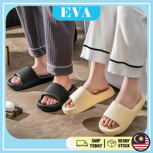 READY STOCK EVA Monochrome Shoes Men Women Slippers Indoor Bathroom Family Shoes Lelaki Perempuan Sandals Selipar