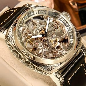 Jam mekan bersusun rapi dengan ukiran berlubang　Stok Selangor Siap Pos Laju 1-3 Hari | Jam Tahan Air 30M + Waranti 1 Tahun Original 100% | Clear Stock 200 Unit Terakhir!watches　Promosi Khidmat Puasa, Hadiah Terbaik untuk Berkeluarga