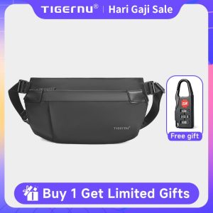 Beg Selempang Kasual, Tigernu, Rekaan Bergaya, 7.9 ", Kemas Kini Baharu, Kalis Air, Kapasiti Besar, Diperbuat daripada bahan TPU, Reka Bentuk Cantik, Beg Bahu, T-S8896