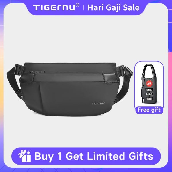 Beg Selempang Kasual, Tigernu, Rekaan Bergaya, 7.9 ", Kemas Kini Baharu, Kalis Air, Kapasiti Besar, Diperbuat daripada bahan TPU, Reka Bentuk Cantik, Beg Bahu, T-S8896