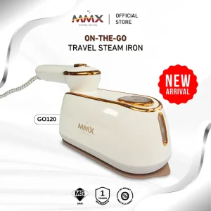 [Anti Burn] MMX On-the-Go Travel Steam Iron: 1200W Power, Smart Steam?&?Zero?Burns