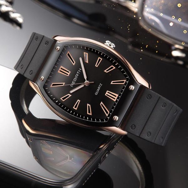Jam Tangan Asli untuk Wanita, Kalis Air, Pergerakan Kuarza, Fesyen, Gaya Kasual, Reka Bentuk Elegan, Tali Silikon Persegi, Sesuai untuk Wanita, Penghantaran Percuma, Jam Tangan Watches Magnetic