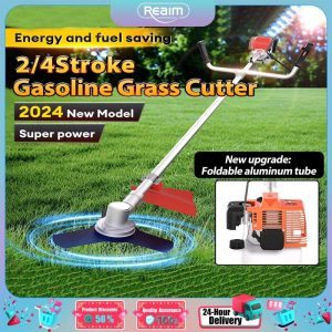 Mesin Rumput Gasoline Grass Cutter 4/2 stroke Lawn Mower Mesin Potong Rumpu fazz ahmad mesin rumput mesin trim rumput kubur