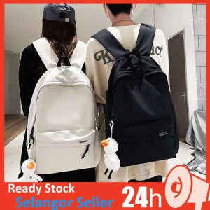 AMG Beg Sekolah Lelaki Bag Backpack Beg Sandang Large Capacity Waterproof Computer Bag Student Schoolbag Travel Bagpack Canvas Men