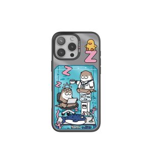 ImagiSnap - Ular Tidur oleh Siri Ular Yomi, CASEBANG, Pengecasan Magnetik Magsafe, Berjenama IP, Serasi dengan iPhone 13-16 dan Samsung S24 / 24 + / 24U / 25U, Beg Udara Balut Penuh, Empat Penjuru, Tahan Kejutan