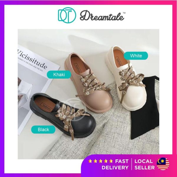 Dreamtale Women Shoes Love Shoe Lace Covered Shoes Women Boat Shoes Casual Shoes Kasut Wanita WSO125