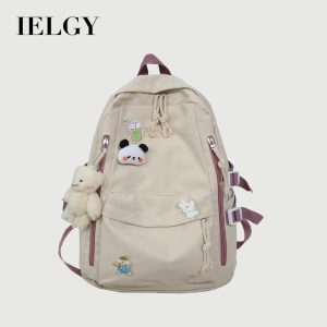 Beg Sekolah untuk Wanita, IELGY, Gaya Korea, Kapasiti Besar, Comel dan Serba guna Bags