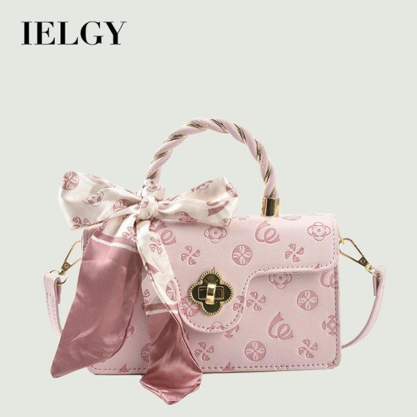 Beg Silang Hiasan Selendang Sutera, IELGY, Berkualiti Tinggi, Bentuk Persegi Bags