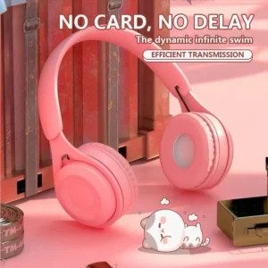 USHOP123 Wireless 5.0 Bluetooth Macaroon Headphone Y08 Bluetooth Headphone Gaming Headphone