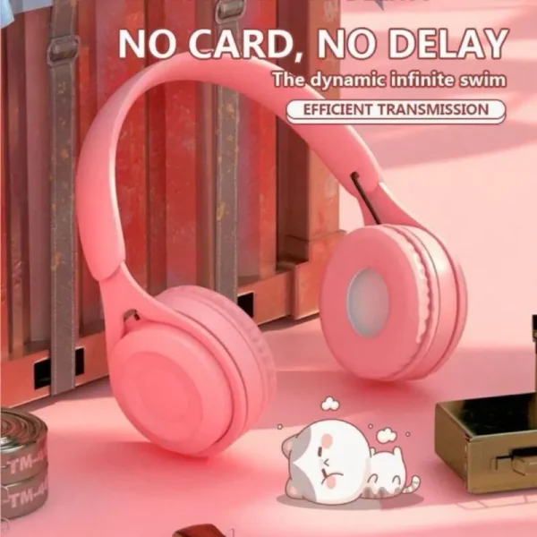 USHOP123 Wireless 5.0 Bluetooth Macaroon Headphone Y08 Bluetooth Headphone Gaming Headphone