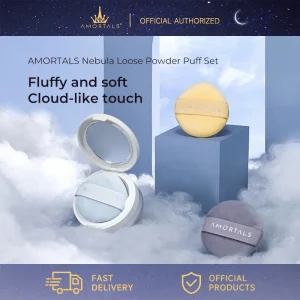 AMORTALS Nebula Loose Powder Puff Set Makeup Puff