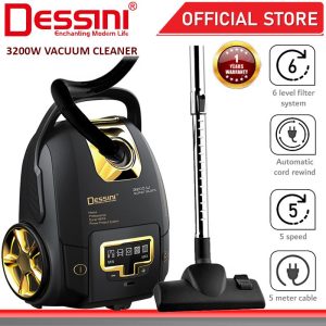 DESSINI ITALY 3200W Vacuum Cleaner Dust Collector Mop Sweeping Brushing Cleaning Floor Suction / Penyedut Habuk Vakum