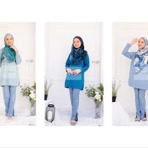Joyah Premium Muslimah/XS-XL/Baju Sukan Muslimah/Plain Jersi/ Microfiber Eyelet Jogging Jogger