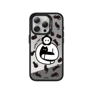 ImagiSnap, CASEBANG, Siri HXNH, Meow Bertuah Baik, Pengecasan Magnetik Magsafe, Disesuaikan untuk iPhone 13-16 dan Samsung S24 / 24 + / 24U / 25U, Beg Udara Balut Penuh, Empat Penjuru, Tahan Kejutan
