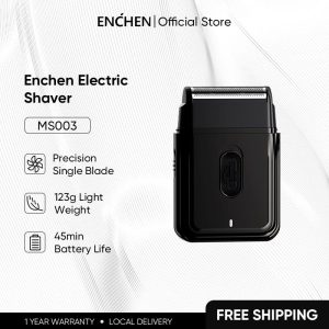 【NEW】Enchen MS003 Mini Electric Shaver Portable Foil Shaver With Pop-up Sideburn Trimmer Shaver Man