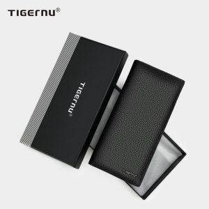 Dompet Panjang, Tigernu, Kulit Lembu, Kualiti Tinggi, Untuk Lelaki, Pilihan Pertama sebagai Hadiah Ayah atau Teman Lelaki, Dompet, 8003, Item Hadiah