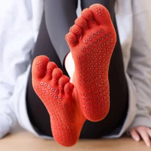 Stoking Yoga, Stoking Pertengahan Betis, Selesa, Stoking Autisme, Kelabu, Uniseks, Diperbuat daripada Bahan Kapas Tulen Bernafas, Gaya Asas Konservatif, Boleh Dicetak, Sesuai untuk Pakaian Lurus