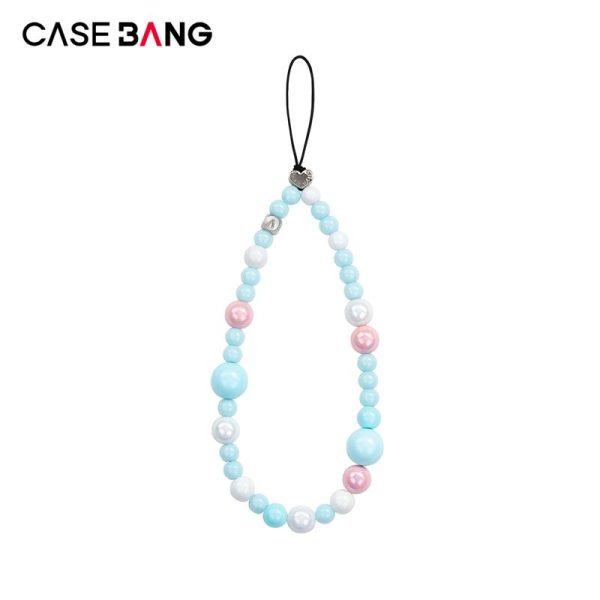 Pesona Tali Telefon Bobble, CASEBANG, Warna Biru Serbuk, Serasi dengan Semua Telefon Bimbit dan Sarung