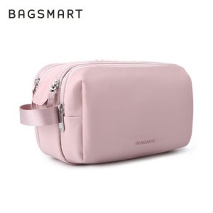 Beg Peralatan Mandi, BAGSMART, Untuk Wanita, Perjalanan Luar dan Pelbagai Fungsi, Beg Kosmetik, Kalis Air, Penyimpanan, Sarung Penyusun Mekap