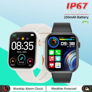 Jam Tangan Pintar, M106, dengan Koleksi Fendior, Jam Penggera, Kalis Air IP67, Fungsi Dwi, Aplikasi Cofit, Tali 2-dalam-1, Jam Tangan Pintar smart watch original